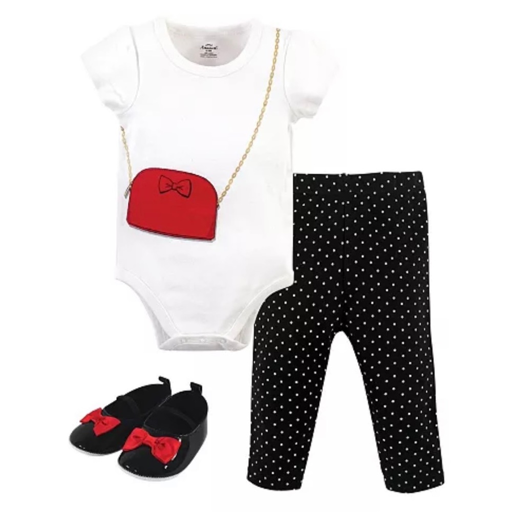 NWT Little Treasure 3 Piece Outfit 18m